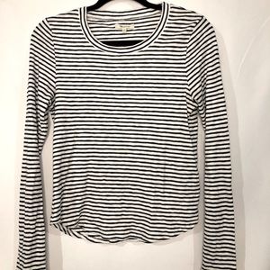 Madewell navy blue striped